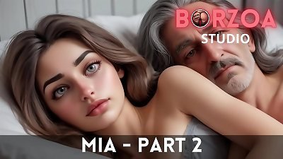 Mia and Papi 2 - teenager virgin panties are raw thinking about her 40 years older Step-Grandpa and his huge manstick
