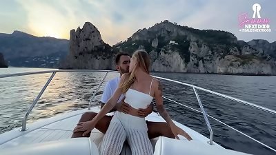 screwing the captain on my boat tour to Capri while the wishes watches