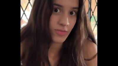 first-ever casting with 18yo big-titted skinny brazilian teenage Latina - POV oral job