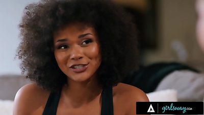 GIRLSWAY - Fortune Teller Jayden Cole Has 3-Way With pleased customers Katrina Colt & Alina Ali