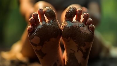 worship My muddy muddy soles You pitiful sole slave