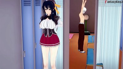 Akeno give me a insatiable blowjob surprise | four | HS DXD NTR frenzy 10 | utter video on Sheer & PTRN: Fantasyking3