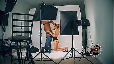 puny LATINA sucks THE cum OUT OF ME IN THE MIDDLE OF PHOTOSHOOT!! -MaxThePornGuy