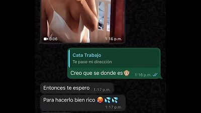 I have a steaming conversation with my coworker, she sends me nude photos?